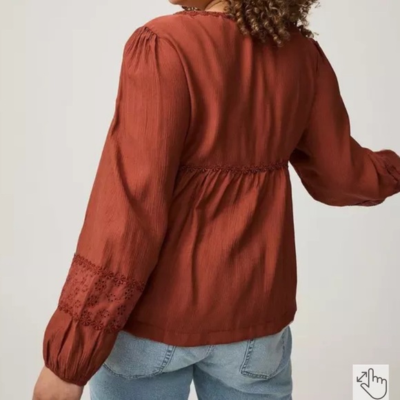 Torrid Rust Tunic Top - Picture 2 of 3